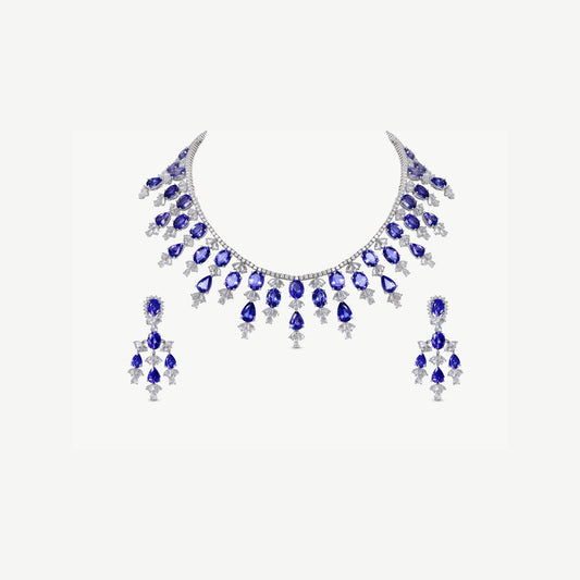 Tanzanite Diamond Necklace