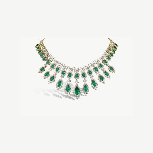 Emerald Diamond Necklace