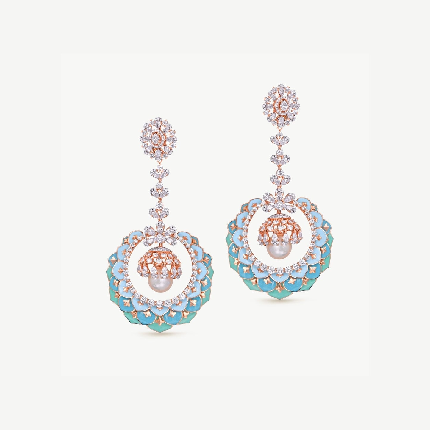 Diamond Enamel Chandbali